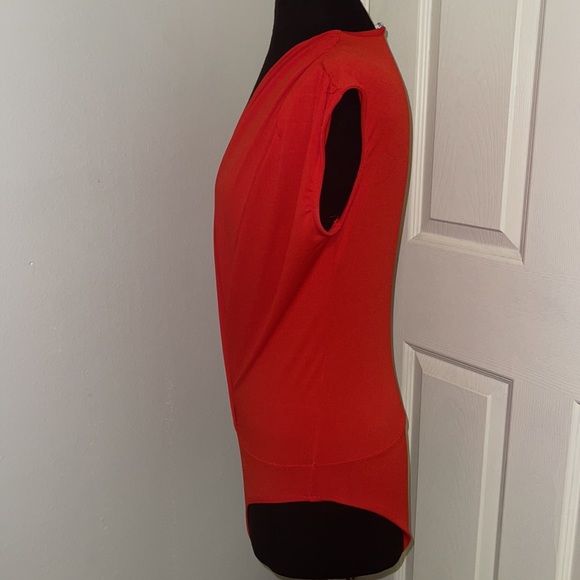 Zara Deep V Draped Front Bodysuit Blouse Top Size S - Picture 7 of 10